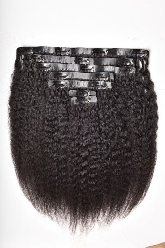 Kinky Straight Seamless Clip-ins